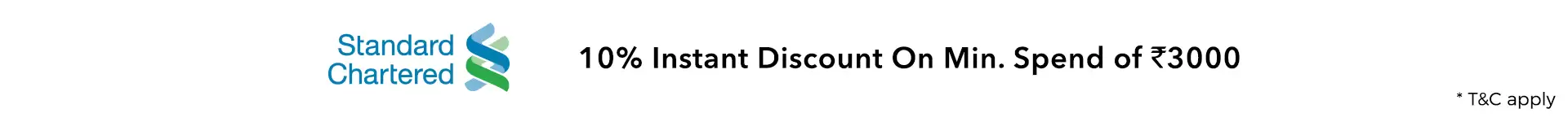Get 10% Discount On Orders Paid Via Standard Chartered Cards At Myntra