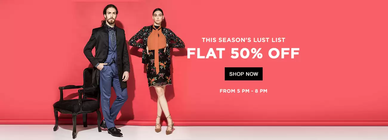 50% Flat Sale Til 8pm At Jabong Deal Page