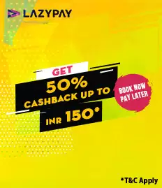 Get 50% Cashback Up To Rs 150 On Paying With Lazypay At Bookmyshow