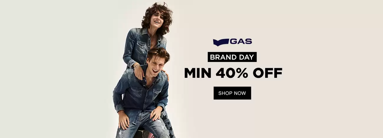 Get Extra 40% Off On Gas Brand Items At Jabong Deal Page