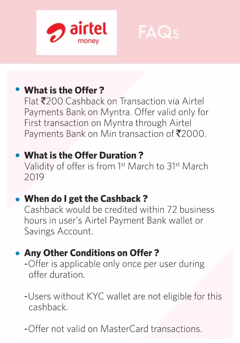Get Rs.200 Cashback At Myntra Pay Via Airtel Bank