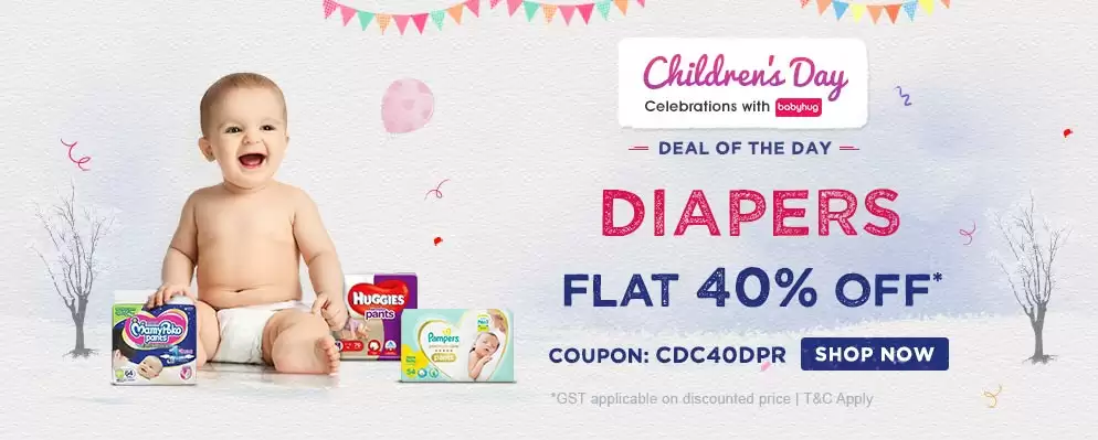 Grab Flat 40% Off On All Diapers With This Discount Coupon