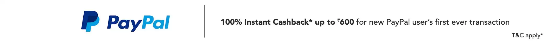 Get 100% Instant Cashback Upto Rs.600 At Myntra Pay Via Paypal