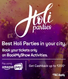 Pay Using Amazon Pay & Get 10% Upto Rs 200 On Holi Parties Offer At Bookmyshow