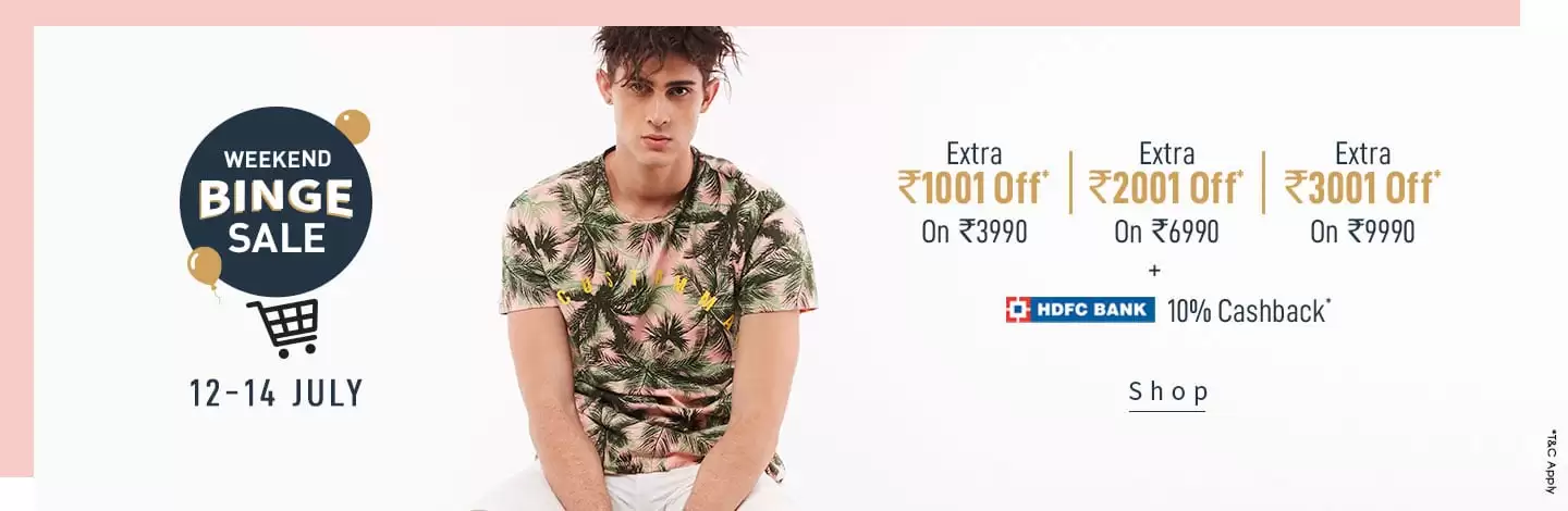 Get Upto Rs.3001 Off +10% Hdfc Cashback At Ajio Deal Page