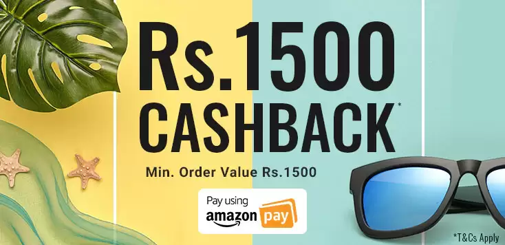 Get Flat Rs. 1500 Cashback At Coolwinks Pay Via Amazon Pay Valid On Both Eyeglasses & Sunglasses Categories