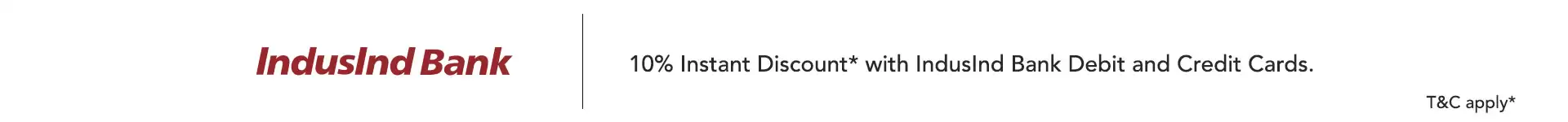 Get 10% Instant Discount Upto Rs.1000 At Myntra Pay Via Indusind Bank Credit / Debit Cards