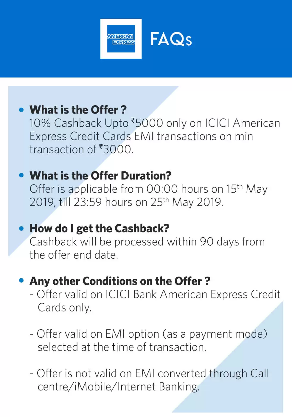 Get 10% Cashback On At Myntra Pay Via Icici Amex Bank Cards Emi Transaction