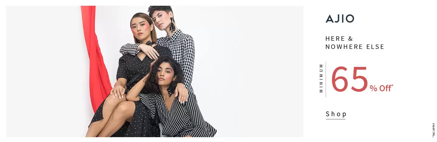 Get Min. 65% Off On Women Wear At Ajio Deal Page
