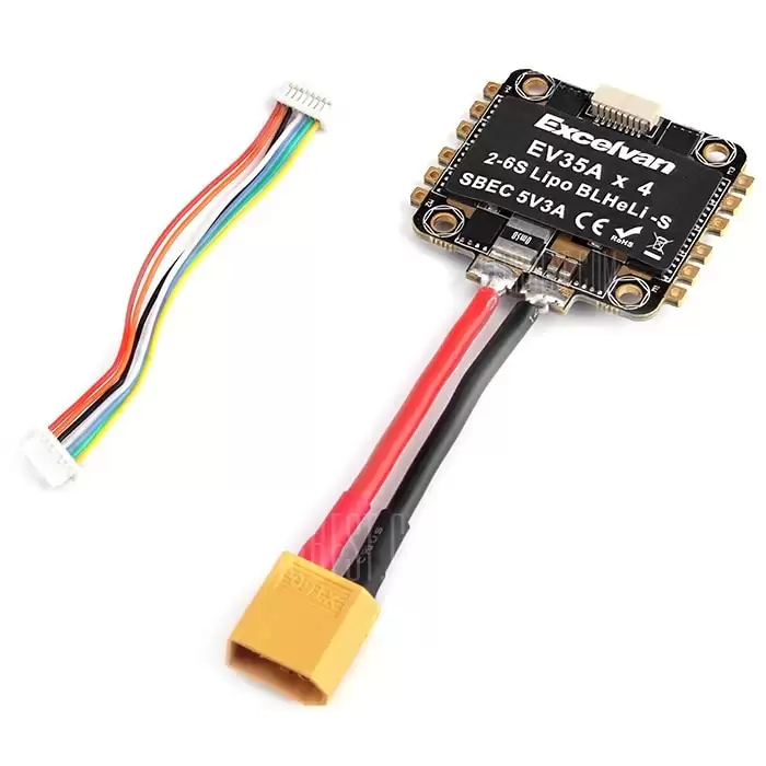 Order In Just $22.99 Excelvan 2 - 6s 35a 4-In-1 Blheli - S Brushless Esc For Rc Drone At Gearbest