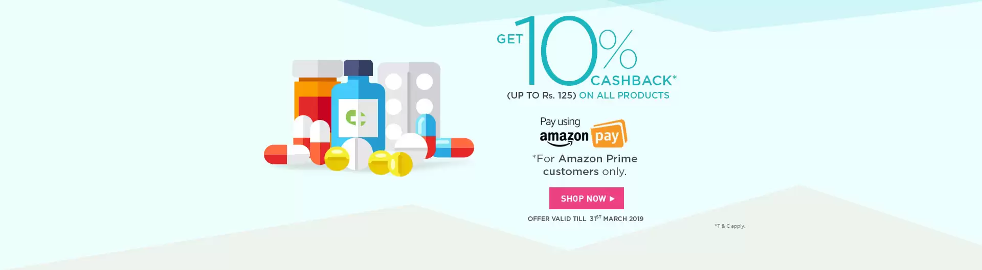 Get 10% Cashback At Netmeds Pay Via Amazon Pay