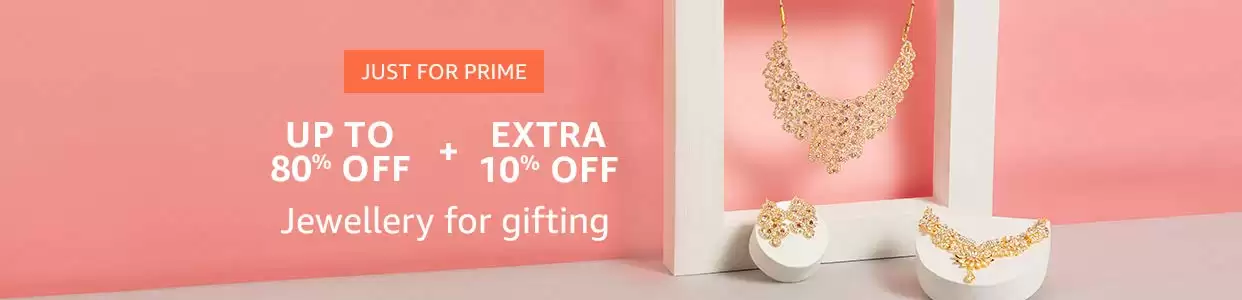 Get Extra 10% Off On Jewellery At Amazon India Valentines Day Sale Page