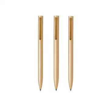 Order In Just $15.99 3pcs Original Xiaomi Mijia 0.5mm Writing Point Sign Pen Gold Mental Signing Pen School Office Supplies With This Coupon At Banggood