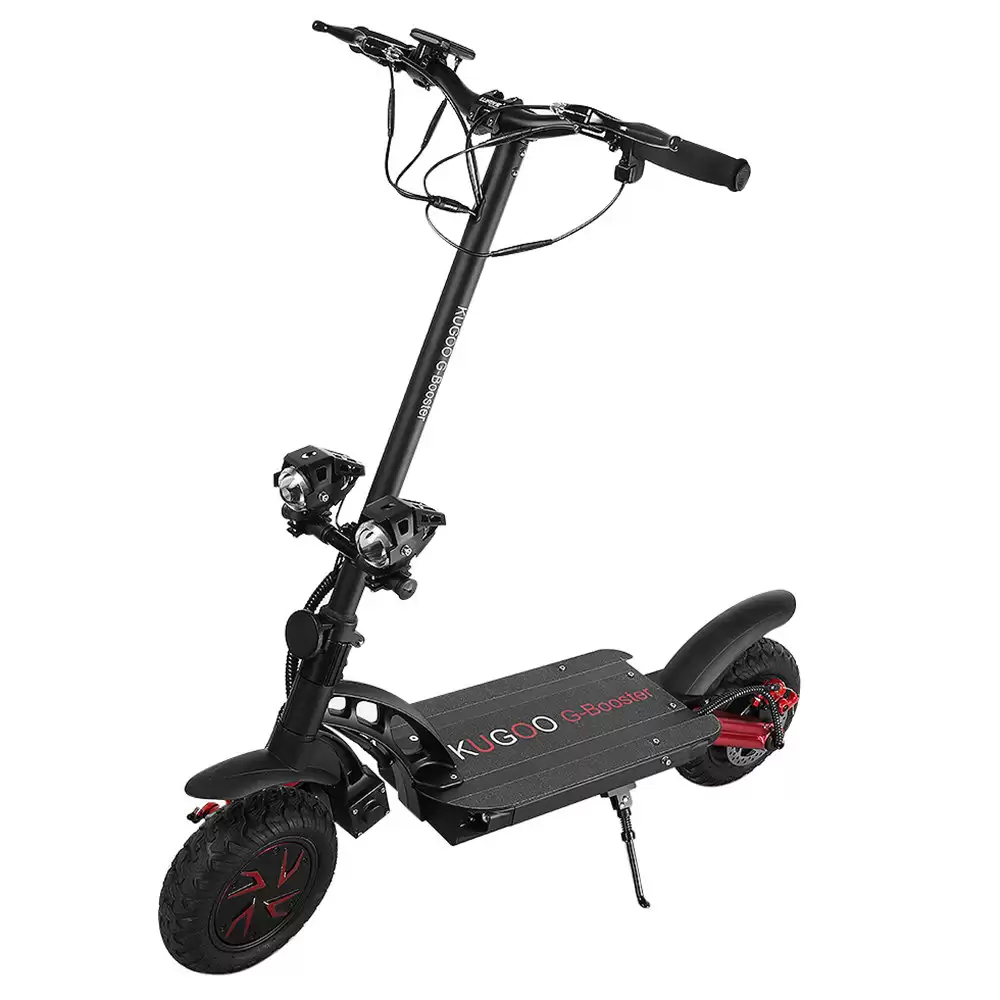Pay Only $947.99 For Kugoo G-booster Folding Electric Scooter Dual 800w Motors 3 Speed Modes Max 55km/h 10 Inch Tire - Black With This Coupon Code At Geekbuying