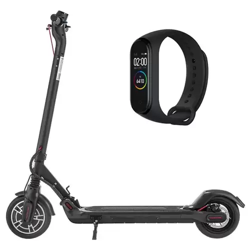 Pay Only $369.99 For [bundle Mi Band 4 Smart Bracelet] Kugoo Kirin Es2 Folding Electric Scooter 350w Motor Led Display Screen Max 25km/h 8.5 Inch Pneumatic Tire - Black With This Coupon Code At Geekbuying