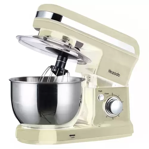 Pay Only $86.99 For Hozodo Sm1101 Multifunction Electric Food Processor Mixer Egg Beater 800w 4.5l Stainless Steel Mixing Bowl Led Display Splashguard Low Noise - White With This Coupon Code At Geekbuying