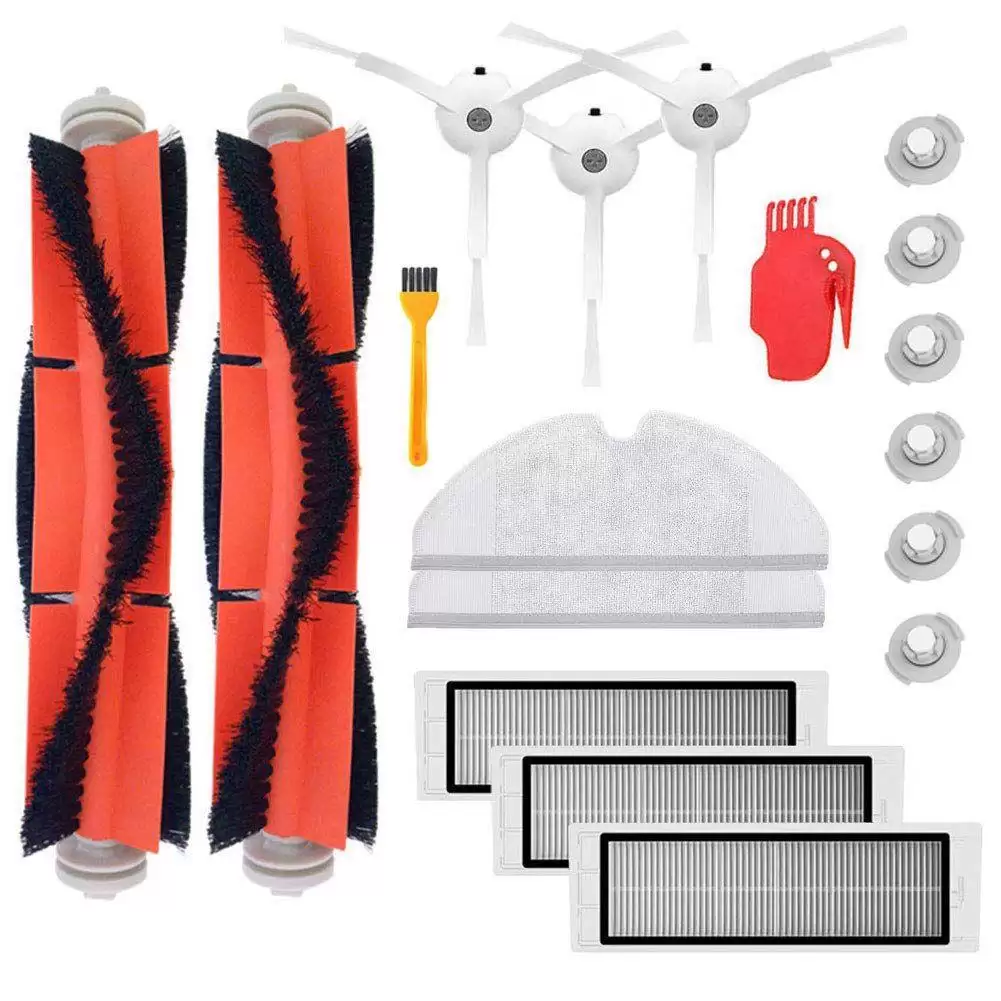 Order In Just $15.99 / €14.09 18pcs Main Brush Hepa Filter Side Brushes Replacement For Xiaomi Mi Robot Roborock S50 S51 S52 S55 Roborock 2 Vacuum Cleaner Accessory Kit With This Coupon At Banggood