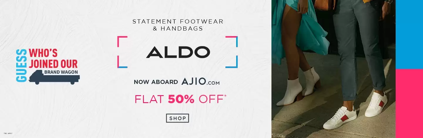 Get Extra 50% Off On Aldo Items At Ajio Deal Page