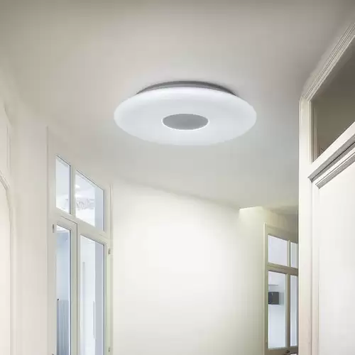 Pay Only $52.99 For Offdarks Smart Ceiling Light Wifi Voice Control Bluetooth Speaker App Remote Control Bedroom Kitchen Music Ceiling Lamp - White With This Coupon Code At Geekbuying