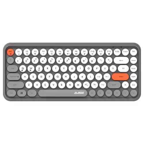 Order In Just $31.99 Ajazz 308i Bluetooth Wireless Keyboard 84 Classic Round Keys - Gray With This Discount Coupon At Geekbuying