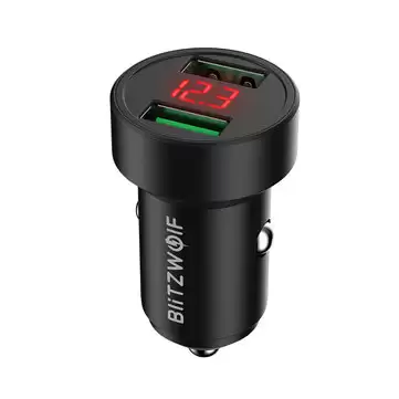 Order In Just $6.99 Blitzwolf Bw-sd6 24w Qc3.0 Qc2.0 Dual Usb Mini Car Charger For Iphone 11 Pro Xs For Samsung Xiaomi Mi8 Pocophone F1 With This Coupon At Banggood