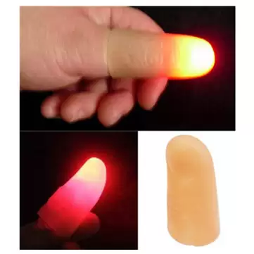 Order In Just $1.78 20% Off For Flashlight Finger Cot Easyfashion Light Up Thumbs Magic Props With This Coupon At Banggood