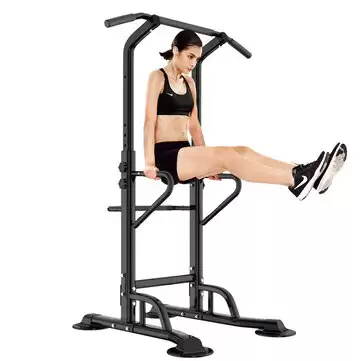 Order In Just $159.99 11% Off For Miking 4001d Multifunction Power Tower Adjustable Single Paraller Bar Horizontal Bar Pull-ups Dip Stands Gym Strength Training Fitness Equipment With This Coupon At Banggood