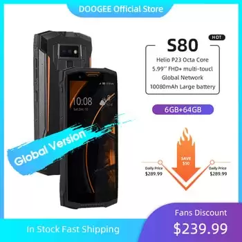 Order In Just $191.66 Ip68/ip69k Walkie Talkie Doogee S80 Mobile Phone Wireless Charge Nfc 10080mah 12v2a 5.99 Fhd Helio P23 Octa Core 6gb 64gb 16.0m At Aliexpress Deal Page