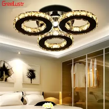 Order In Just $45.2 Moder Led Chandelier 3/5 Rings Crystal Ceiling Chandeliers Light Fixture For Bedroom Living Room Lustres Home Deco Luminaria At Aliexpress Deal Page