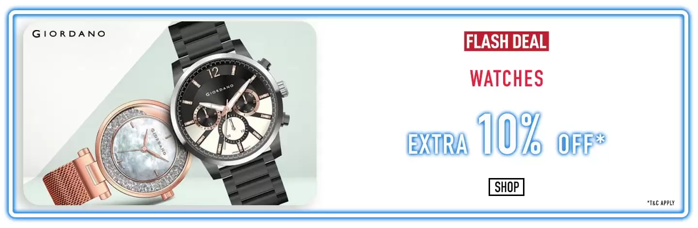 Get Extra 10% Off On Watches At Ajio Deal Page