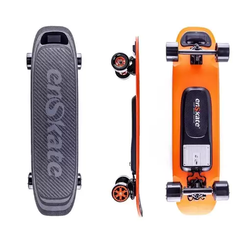 Pay Only $405.99 For Enskate Woboard Electric Skateboard Dual 450w Motors 2500mah 36v Lithium-ion Samsung Battery Max 35km/h With Remote Controller - Black + Orange With This Coupon Code At Geekbuying
