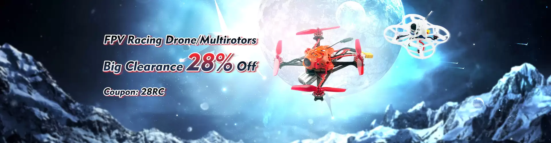 Take 28% Off On Fpv Racing Drone/multirotorsrnbig Clearance With This Coupon At Banggood