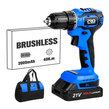 Order In Just $40.41 21v Brushless Electric Drill 40nm Cordless Screwdriver 2000mah Battery Mini Electric Power Screwdriver 5pcs Drill Bit Prostormer At Aliexpress Deal Page