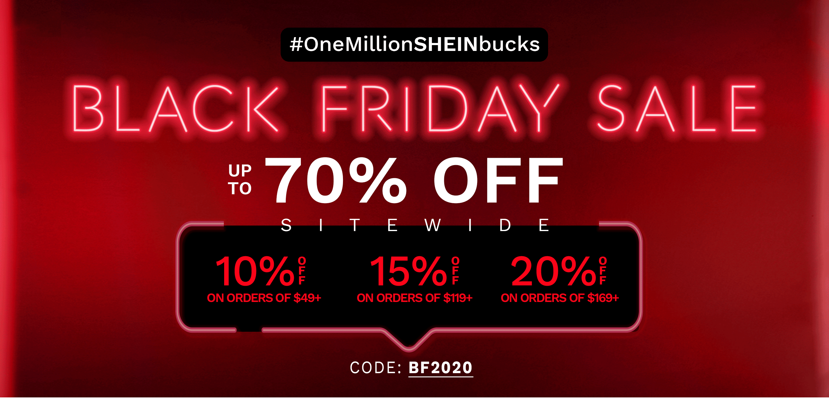 Grab 10% To 20% Off On All Items With This Black Friday Coupon Code At Shein Australia
