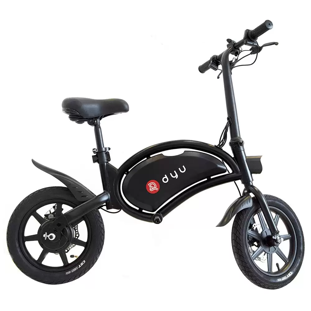 Pay Only $489.99 For Dyu D3f Folding Moped Electric Bike 14 Inch Inflatable Rubber Tires 240w Motor Max Speed 25km/h Up To 50km Range Dual Disc Brakes Adjustable Height - Black With This Coupon Code At Geekbuying