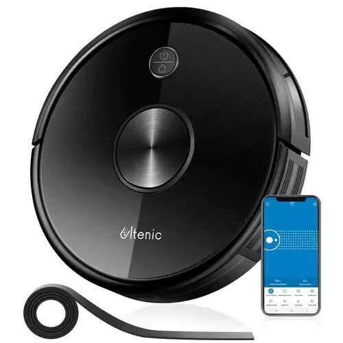 Order In Just $182.99 Proscenic Ultenic D5 Robot Vacuum Cleaner 2200pa Max Suction Wi-fi & Alexa Control Super-thin Auto Carpet Boost 600ml Large Dustbox Self-charging Robotic Vacuum Cleaner For Pet Hairs Hardwood Carpets - Black With This Discount Coupon At Geekbuying