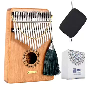 Order In Just $30.99 14% Off For Lingting Lt-k17g 17 Keys Kalimbas Mbira Thumb Piano Solid Wood Musical Instrument Gift Toys With This Coupon At Banggood