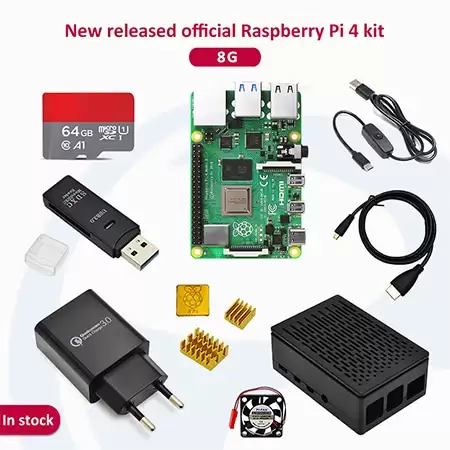 Order In Just $118.00 Raspberry Pi 4 2gb/4gb/8gb Kit Raspberry Pi 4 Model B Pi 4b +heat Nsink+power Adapter+case +hdmi Cable+3.5 Inch Screen At Gearbest With This Coupon