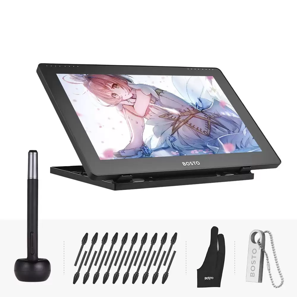 Get Extra 63% Discount On Bosto 16hd 15.6 Inch Ips Graphics Drawing Tablet, Limited Offers $182.99 With This Discount Coupon At Tomtop