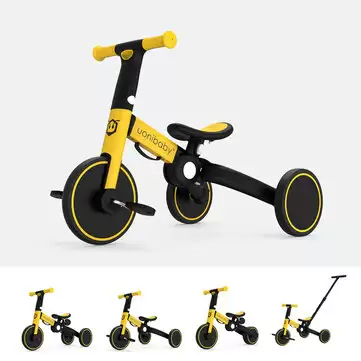 Order In Just $82.69 30% Off For Uonibaby 4-in-1 Kid Tricycle Folding Children Balance Bike Baby Push Scooter With This Coupon At Banggood
