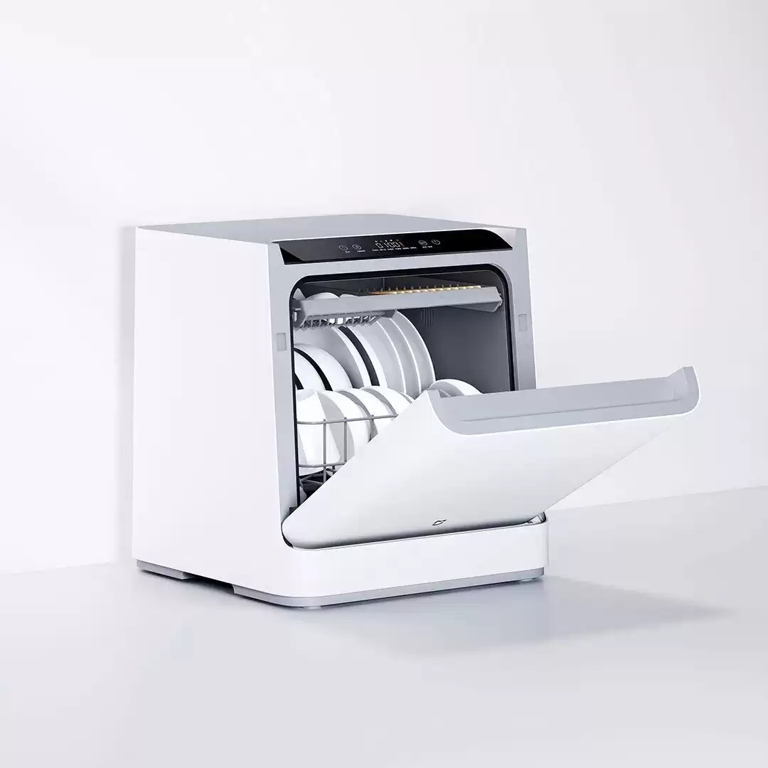 Order In Just $380.36 Xiaomi Mijia Vdw0401m Internet Desktop Dish Washer For 4 Sets 6d Double Spray System 99.99% Sterilization Mijia Xiaoai Control With This Coupon At Banggood