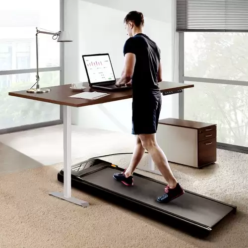 Pay Only $564.99 For Xiaomi Urevo U1 Smart Walking Pad Ultra-thin Treadmill + Acgam Electric Height Adjustable Desk Frame White With This Coupon Code At Geekbuying
