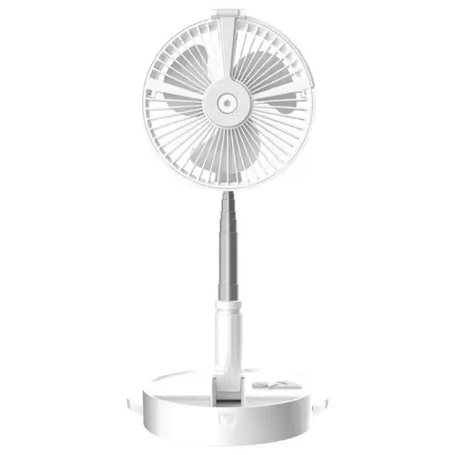 Order In Just $43.99 Desk And Table Fan, Air Circulator Fan Portable Travel Mini Fans Battery Operated Or Usb Powered,adjustable Height From 14.2 Inch To 3.3ft As Pedestal Stand Floor Fan, 4 Speed Settings-white With This Discount Coupon At Geekbuying