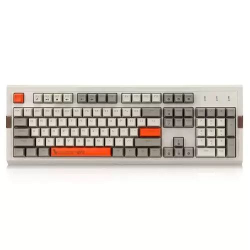 Pay Only $83.99 For Ajazz Ak510 Retro Game Wired Mechanical Keyboard 104key Pbt Ball Key Cap Rgb Blue Switch - Gray + Orange With This Coupon Code At Geekbuying