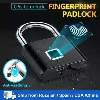 Order In Just $14.13 Towode Keyless Usb Rechargeable Door Lock Fingerprint Smart Padlock Quick Unlock Zinc Alloy Metal Self Developing Chip At Aliexpress Deal Page