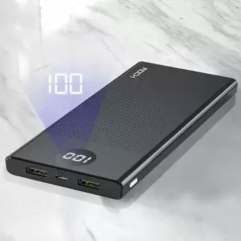Order In Just $12.61 Rock Power Bank 10000mah Led Display Portable Charging Powerbank 10000 Mah Usb External Battery Charger For Xiaomi Mi 9 8 Iphone At Aliexpress Deal Page