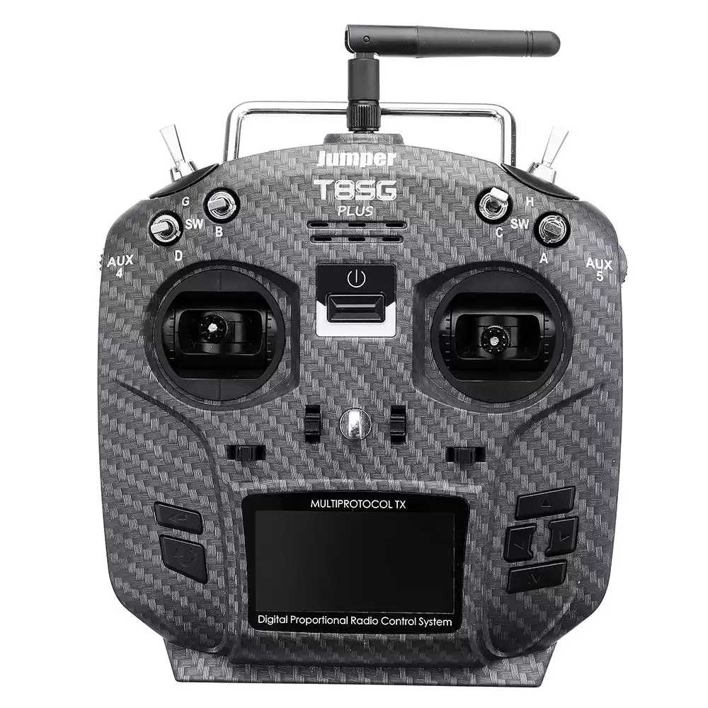 Order In Just $94.99 / €84.73 10% Off For Jumper T8sg V2.0 Plus Carbon Special Edition Hall Gimbal Multi-protocol Advanced Transmitter For Flysky Frsky With This Coupon At Banggood