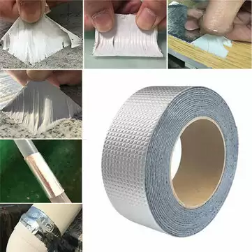Order In Just $10.99 / €15.52 Super Strong Waterproof Tape Butyl Seal Rubber Aluminum Foil Tape Household Waterproof Repair Stickers With This Coupon At Banggood