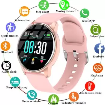 Order In Just $17.09 Women Smart Watch Real-time Weather Forecast Activity Tracker Heart Rate Monitor Sports Ladies Smart Watch Men For Android Ios At Aliexpress Deal Page