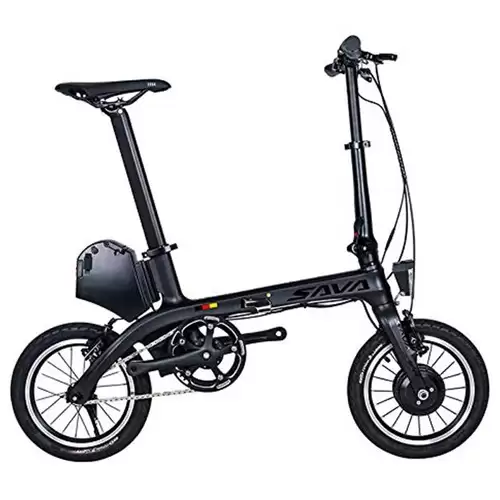 Pay Only $1389.99 For Sava E0 Folding Electric Bicycle Toray T700 Carbon Fiber Frame 14-inch 180w Brushless Motor Samsung 7.8ah Lithium Battery Up To 40km Range Height Adjustable Smart Display Ip67 - Black With This Coupon Code At Geekbuying
